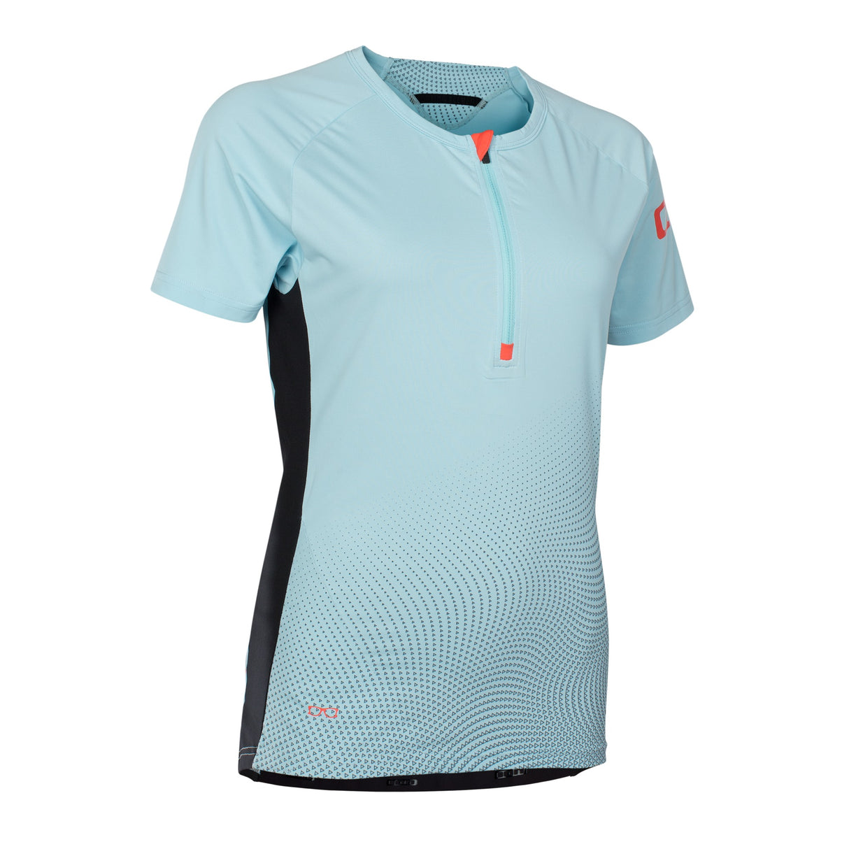 Tee Half Zip SS Traze AMP - blue - Women