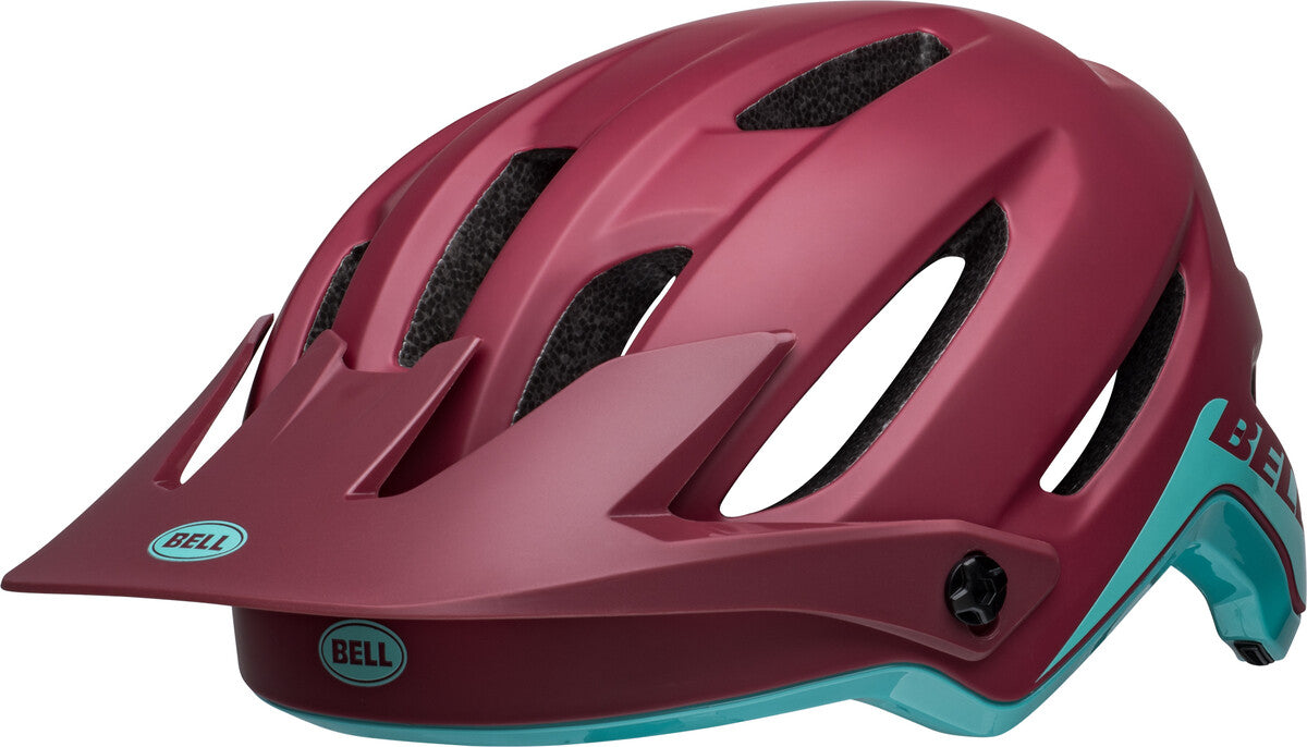 4FORTY Fahrradhelm - matte/gloss brick red/ocean