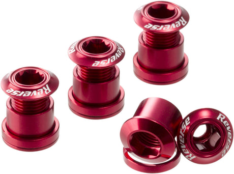Chainring Bolt Set Kettenblattschrauben - 7mm - rot