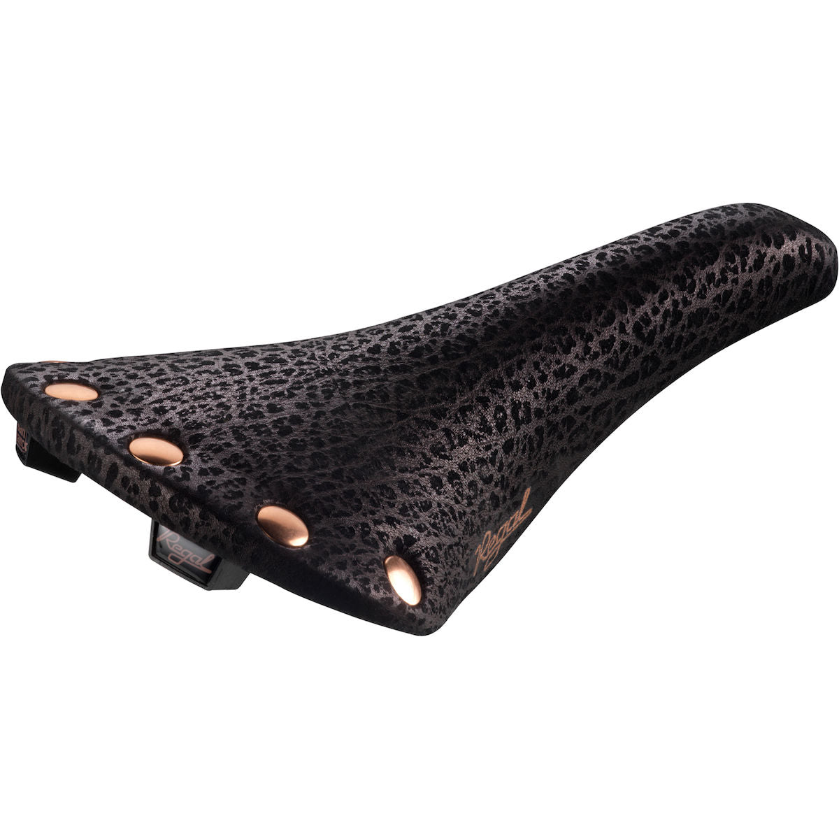 Regal Rennrad Sattel - black printed leather