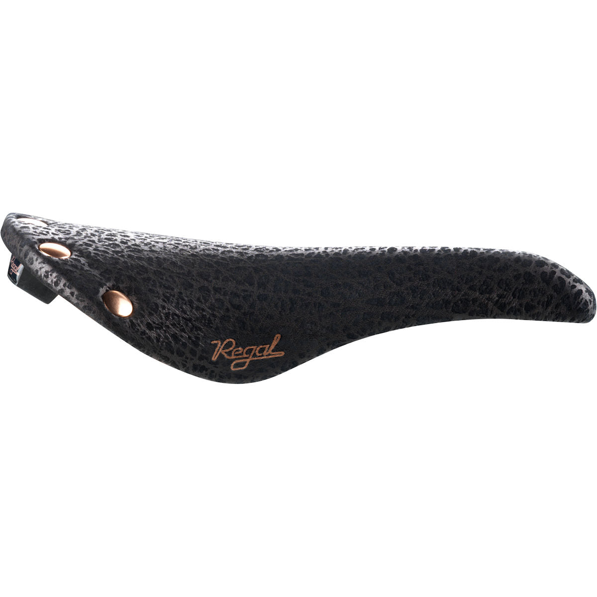 Regal Rennrad Sattel - black printed leather