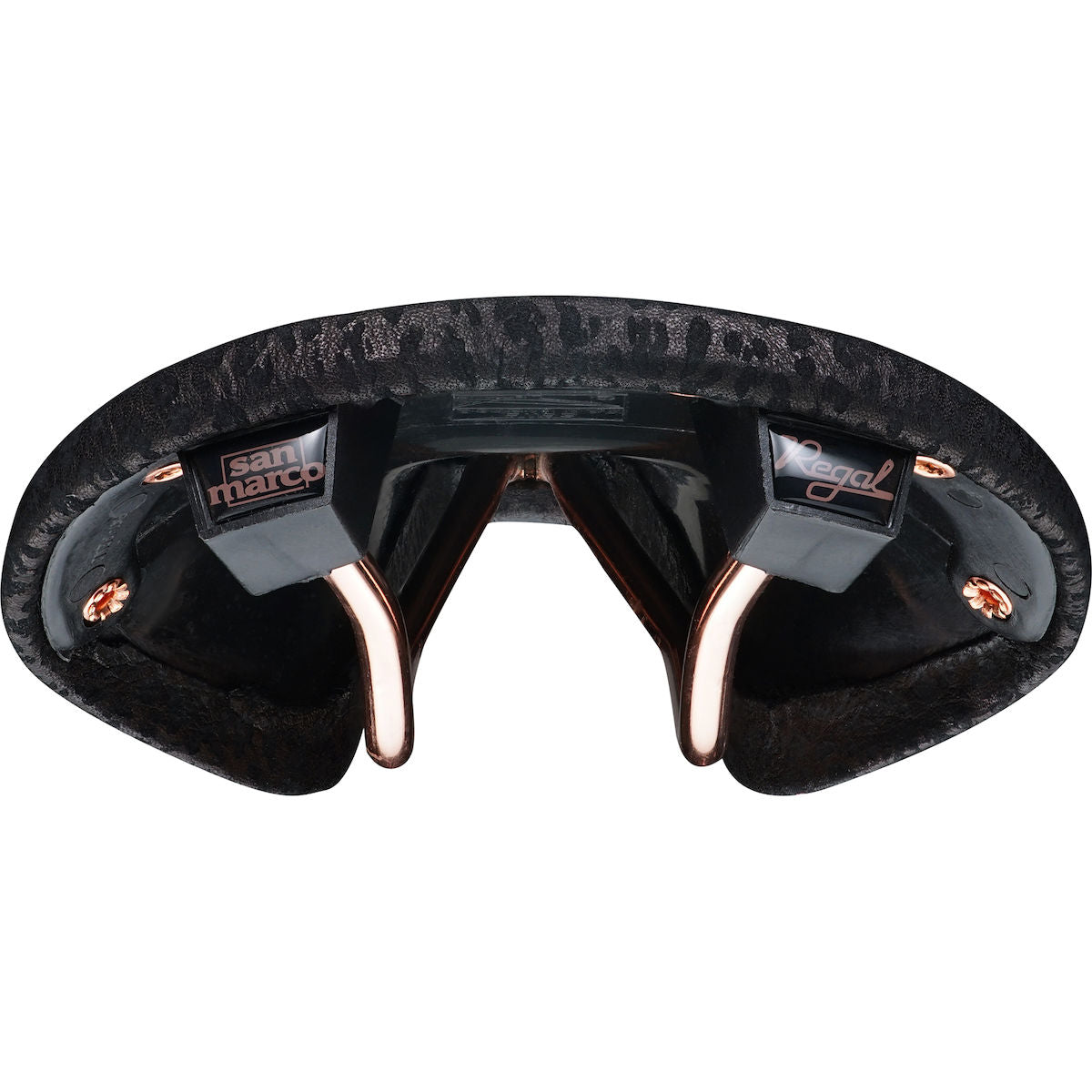 Regal Rennrad Sattel - black printed leather