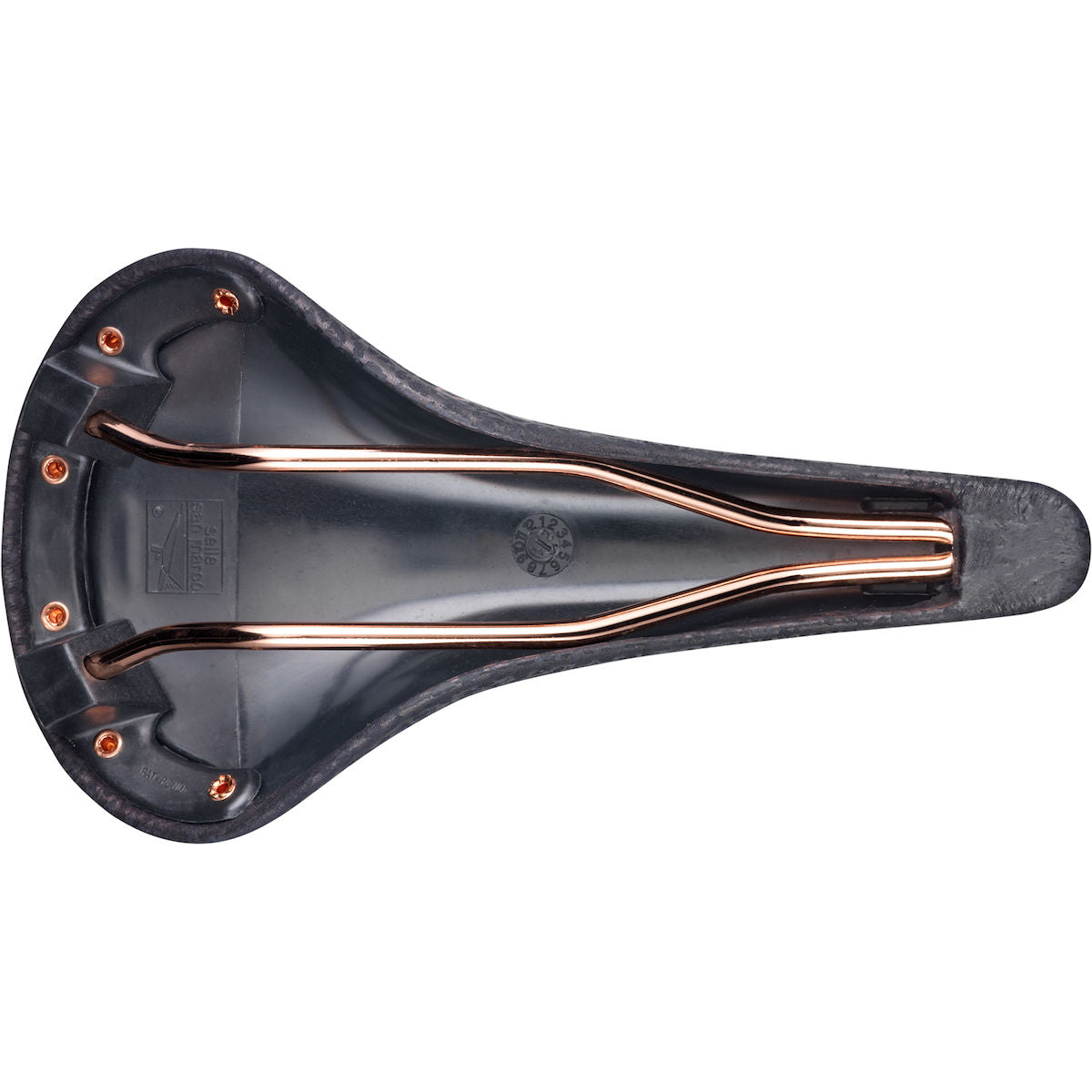 Regal Rennrad Sattel - black printed leather