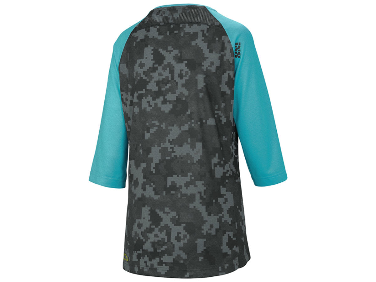 Carve Damen Trikot - Türkis/Camo - 3/4