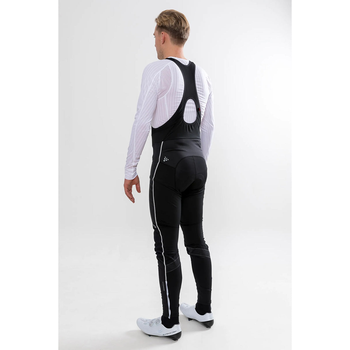 Ideal Pro Wind Bib Tights with pad M - Schwarz