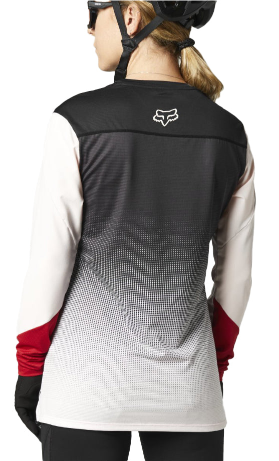 Women Flexair - Damen Langarm Trikot - Schwarz/Rot