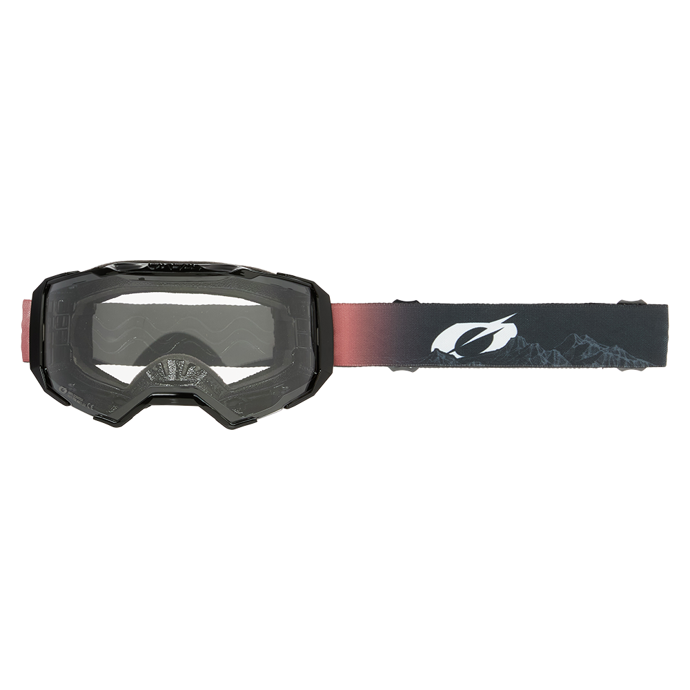 Covert B-22 V.25 Goggle - black/red - clear
