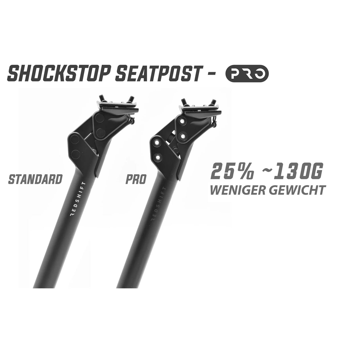 Suspension Sattelstütze PRO mit Dämpfungselement 27,2x280mm - schwarz