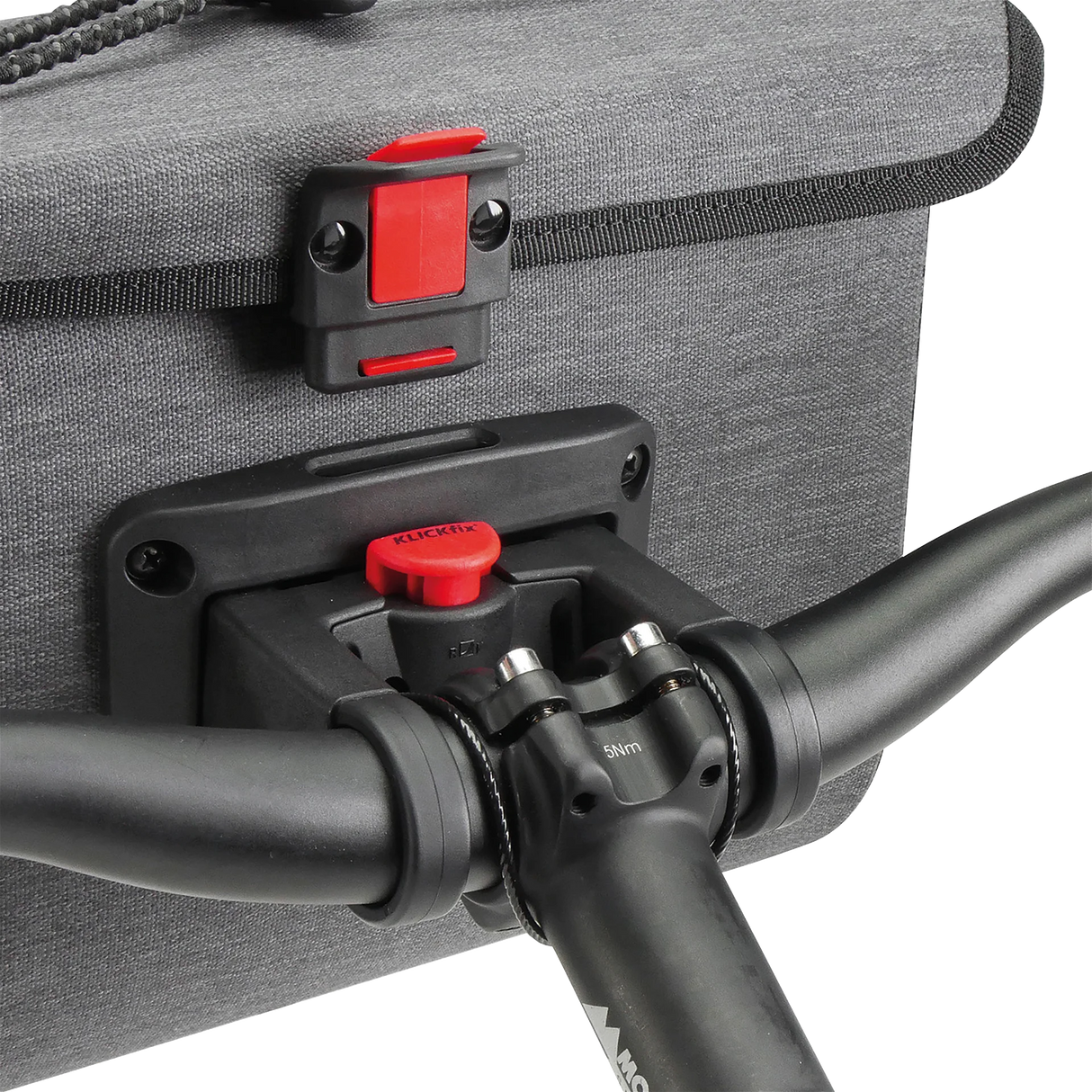 KLICKfix Lenkertasche Baggy Waterproof 4,5L - grau