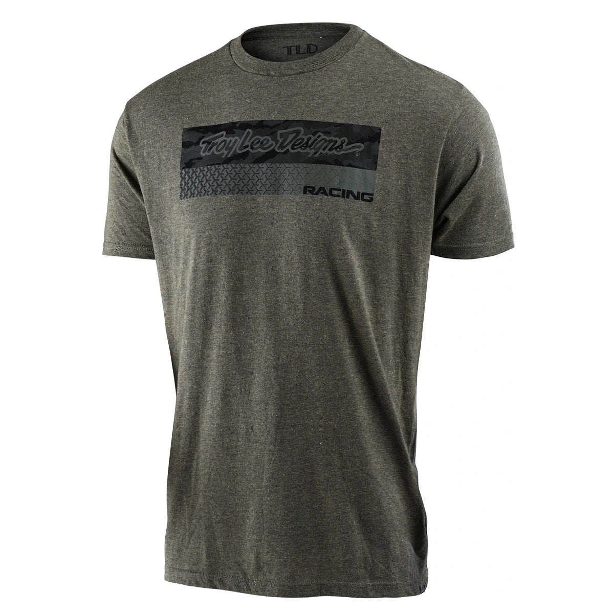 Racing Block Fade T-Shirt - Sage Black Heather - Grau/Schwarz