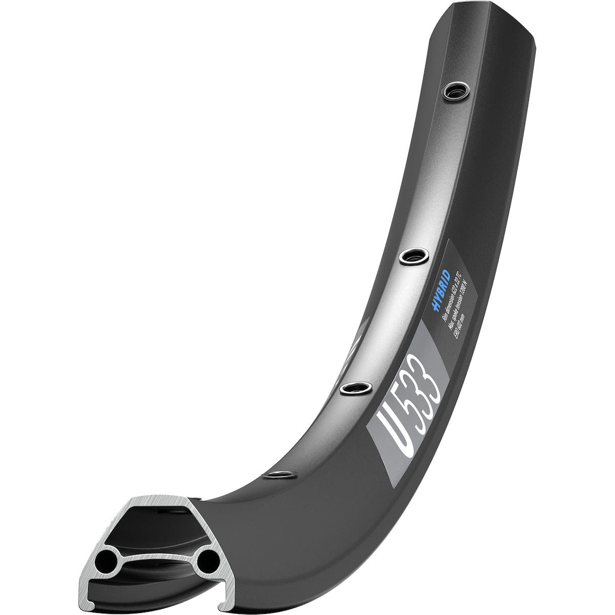 Hybrid U 533 Felge 28" - schwarz