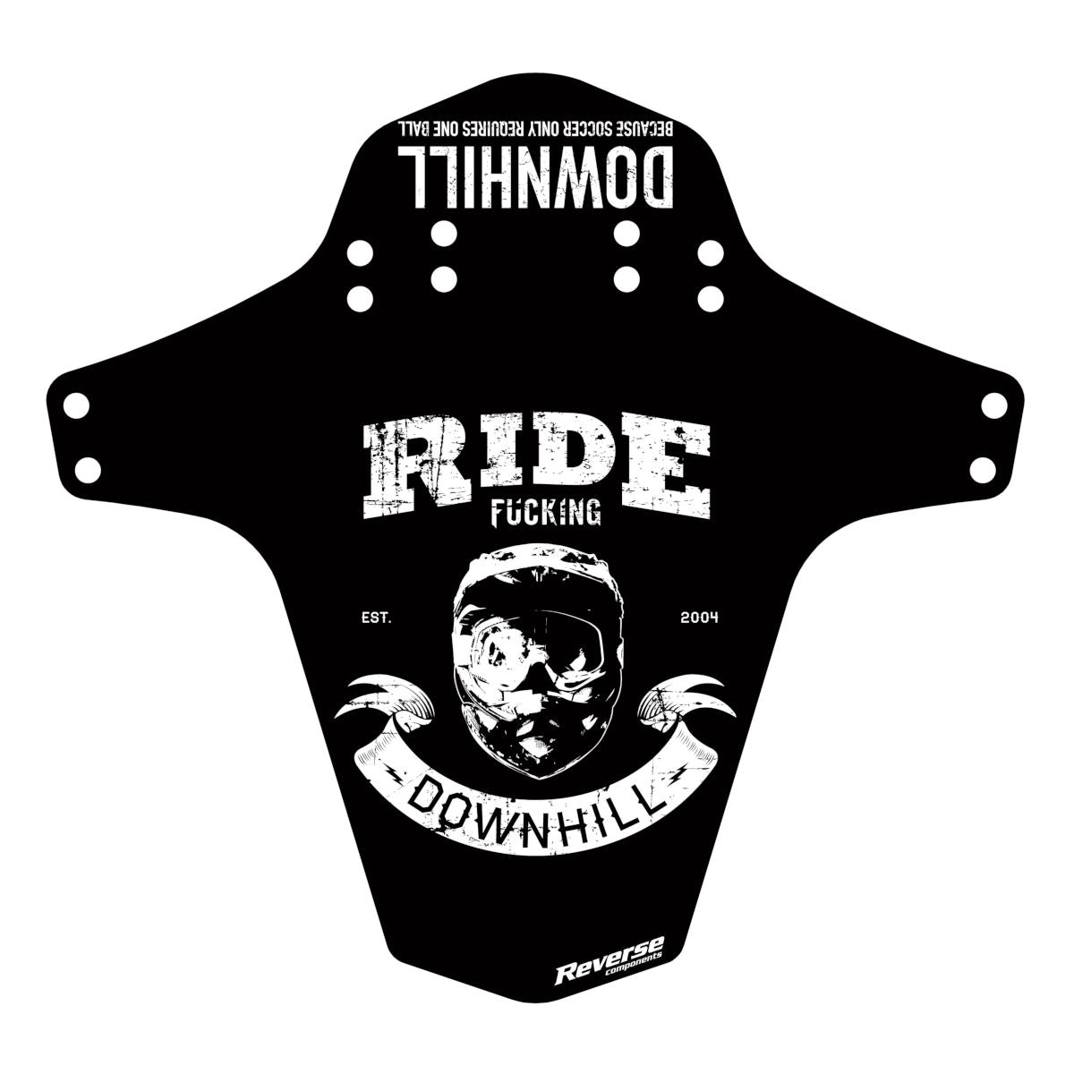 Because Downhill Mudfender - schwarz/weiß