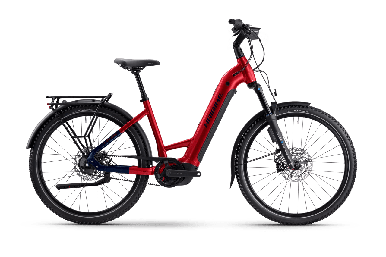 Trekking 9 ABS - Tiefeinsteiger- dynamite red/blue glänzend