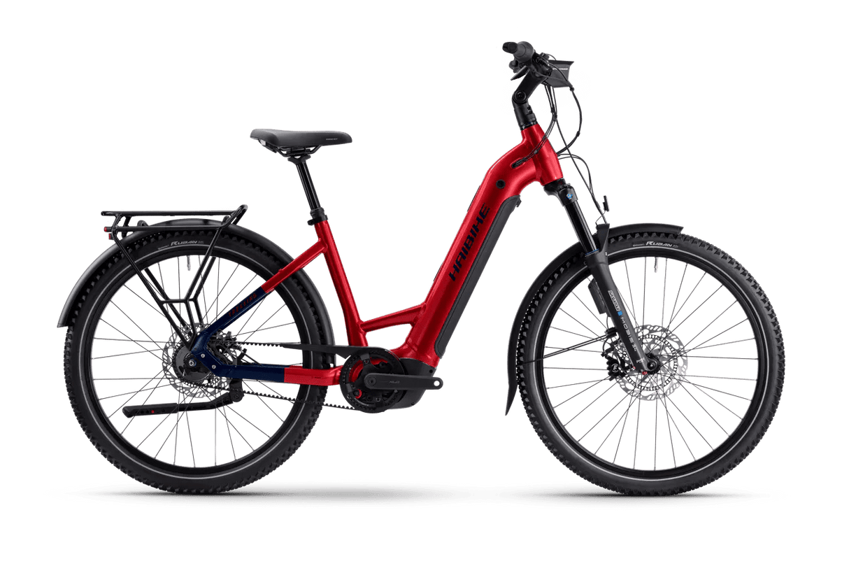 Trekking 9 ABS - Tiefeinsteiger- dynamite red/blue glänzend Haibike