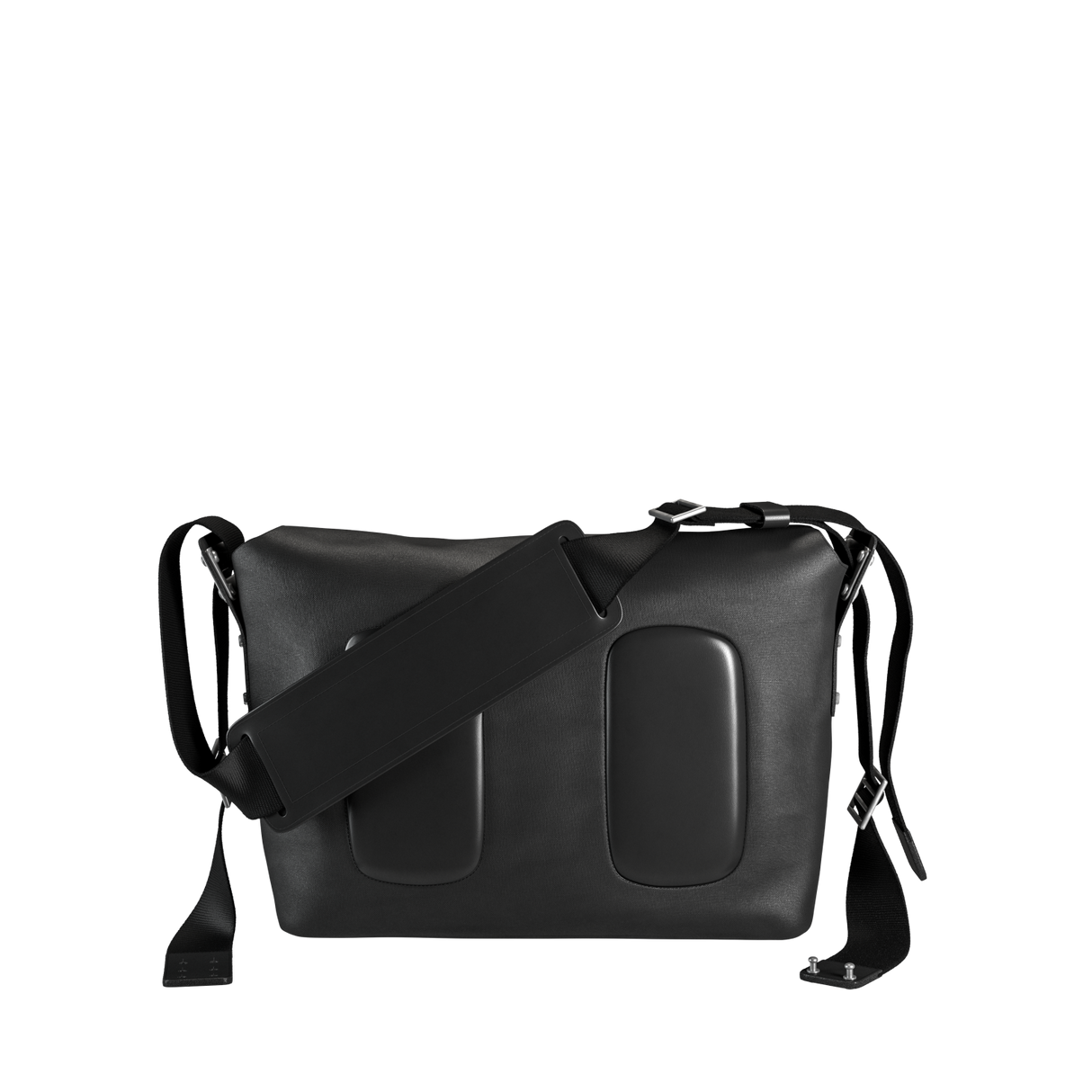 Barbican Cotton Canvas Shoulder Bag - total black