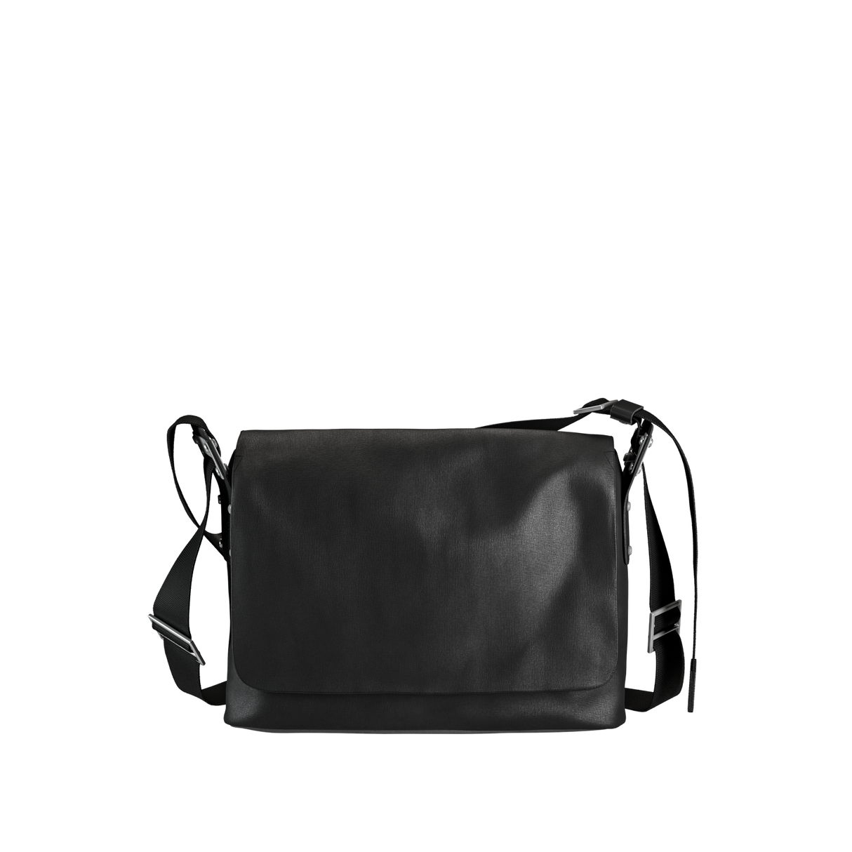 Paddington Cotton Canvas Shoulder Bag - total black