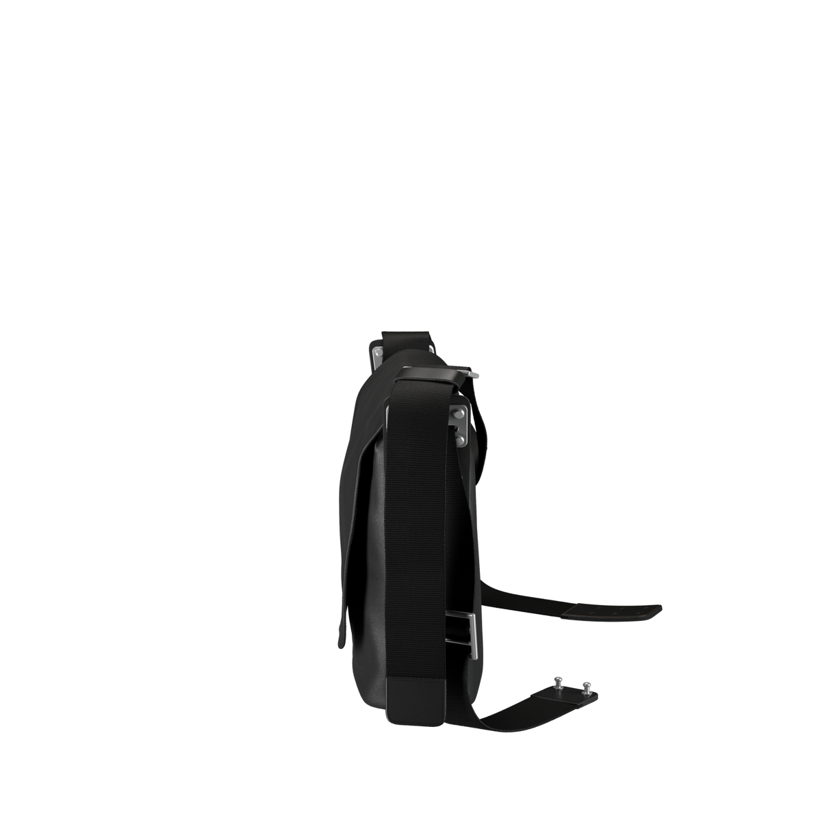 Paddington Cotton Canvas Shoulder Bag - total black