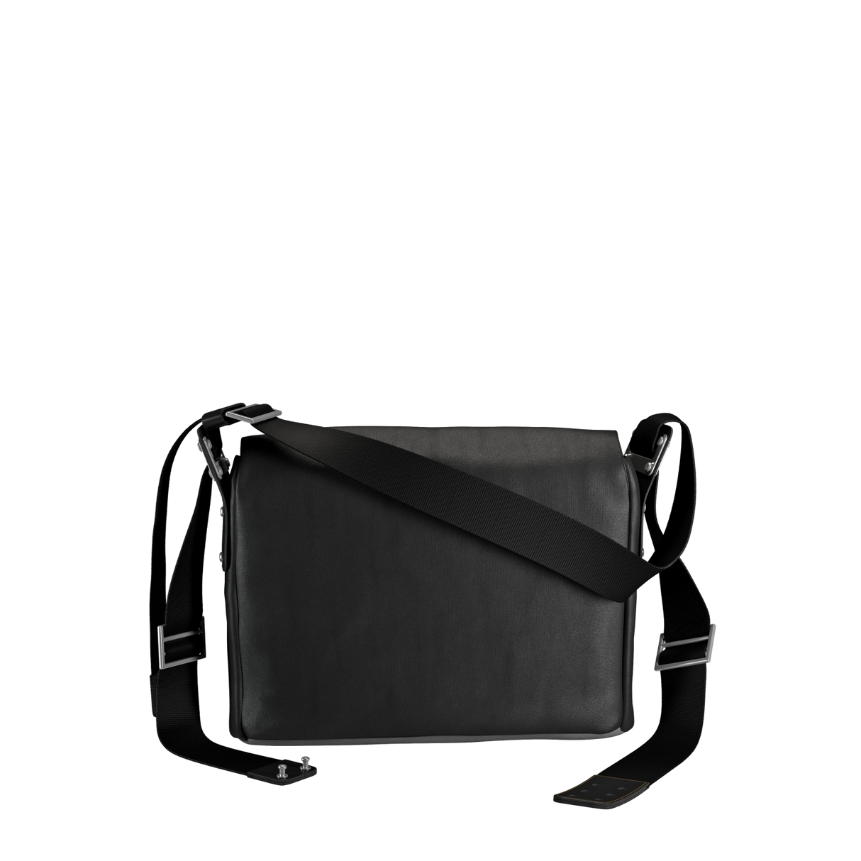 Paddington Cotton Canvas Shoulder Bag - total black