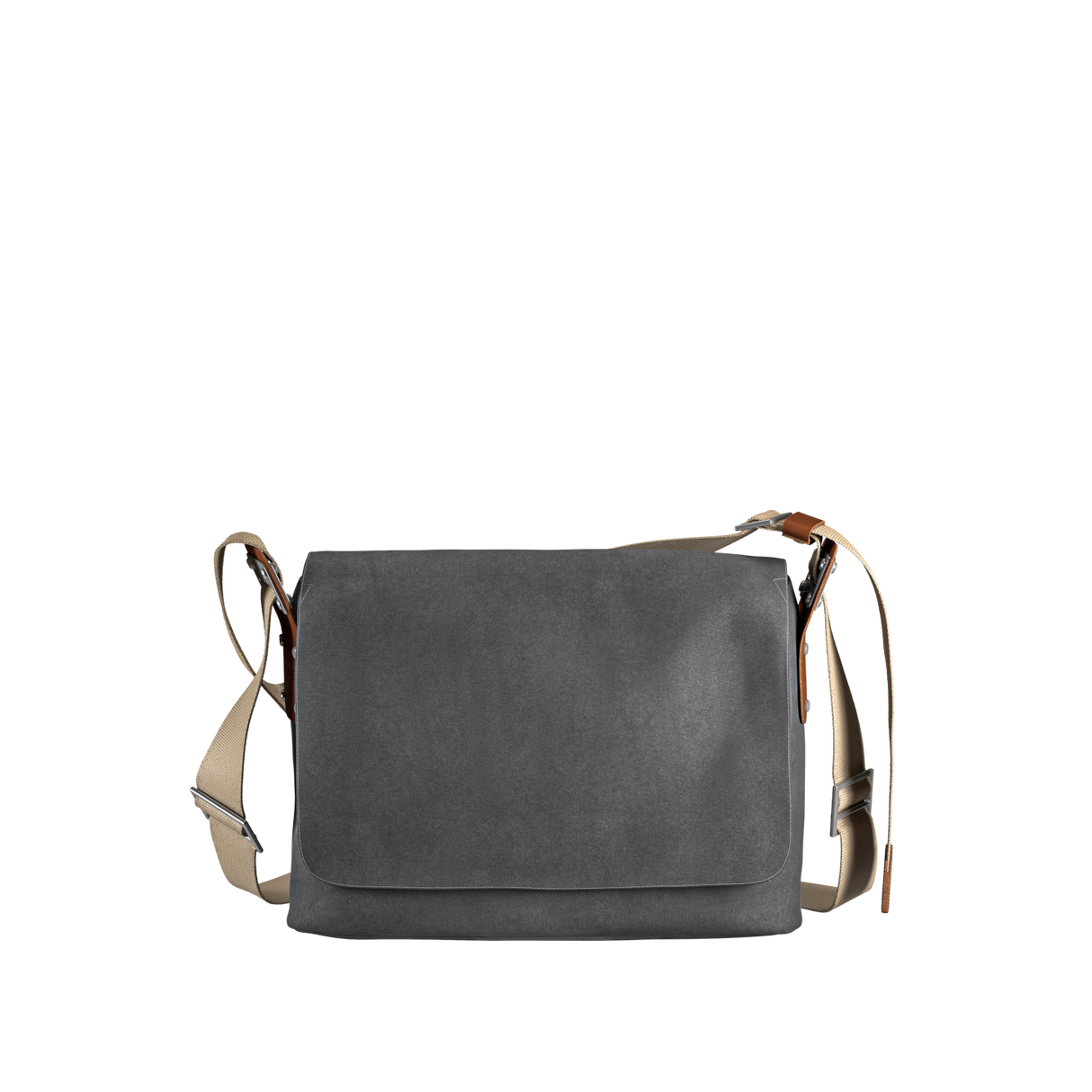 Paddington Cotton Canvas Shoulder Bag - grey