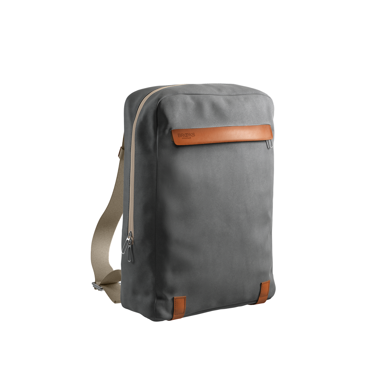 Pickzip Cotton Canvas Backpack 20L - grey/honey