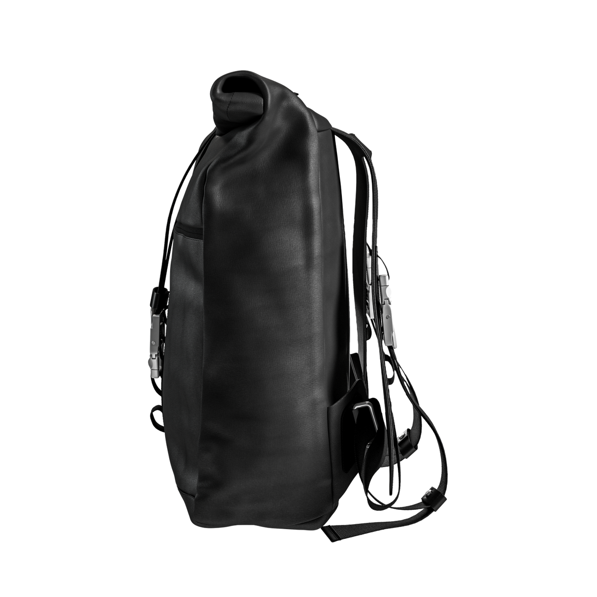 Islington Cotton Canvas Backpack - total black