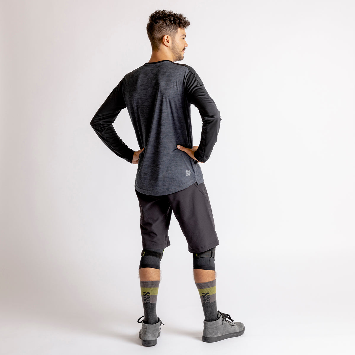 Flow X Long Sleeve Jersey - Anthracite-Black iXS