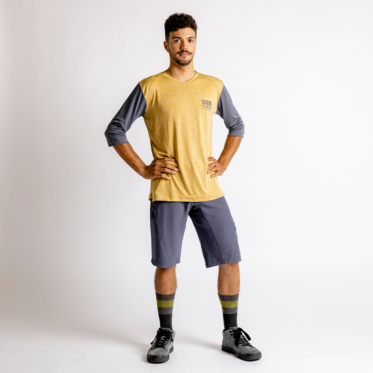 Carve X 3/4 Jersey - Acacia / Charcoal