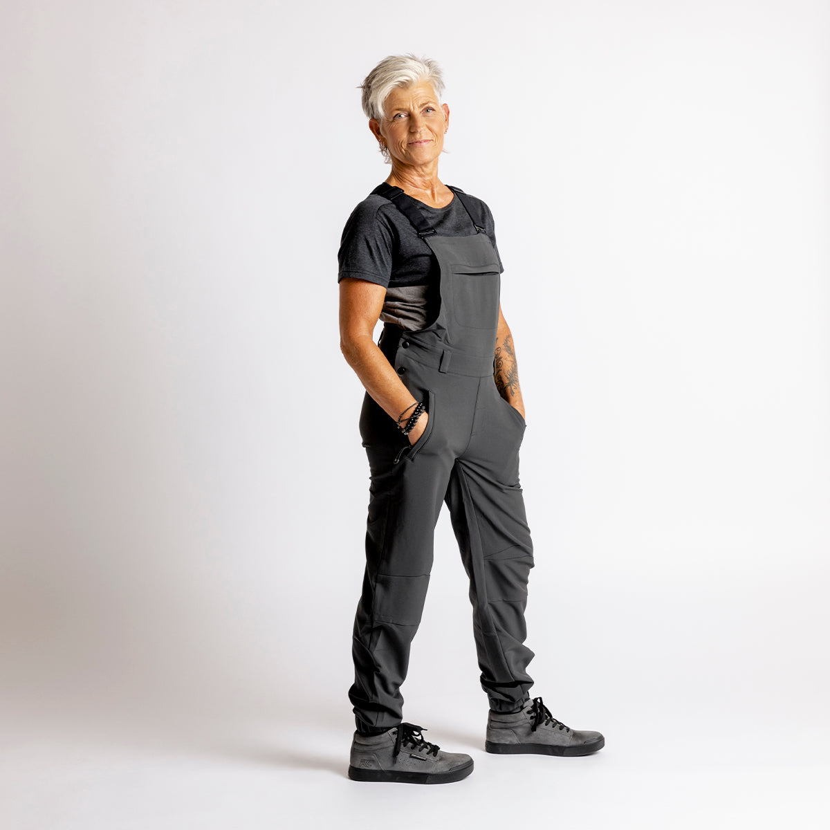 Women's Carve Latzhose - anthracite