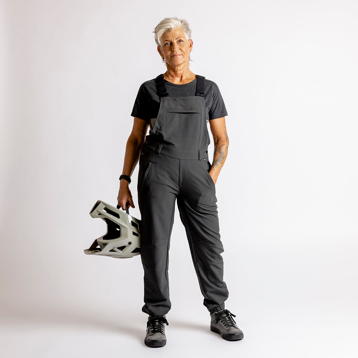 Women's Carve Latzhose - anthracite