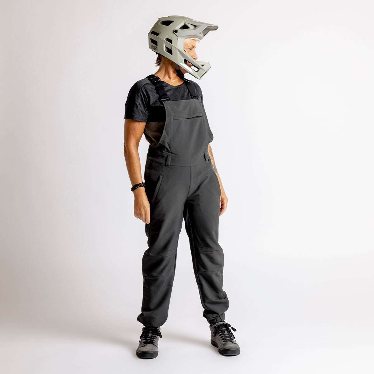 Women's Carve Latzhose - anthracite