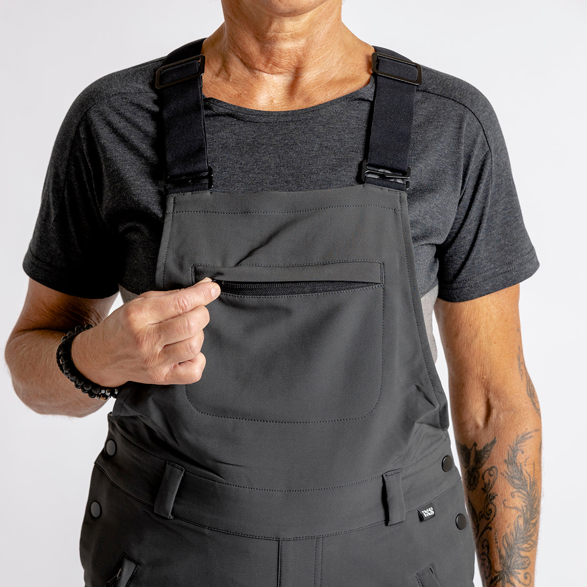 Women's Carve Latzhose - anthracite