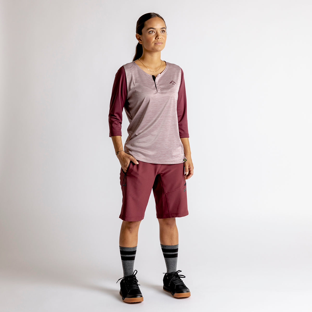 Carve X Women Henley - Taupe-Raisin iXS