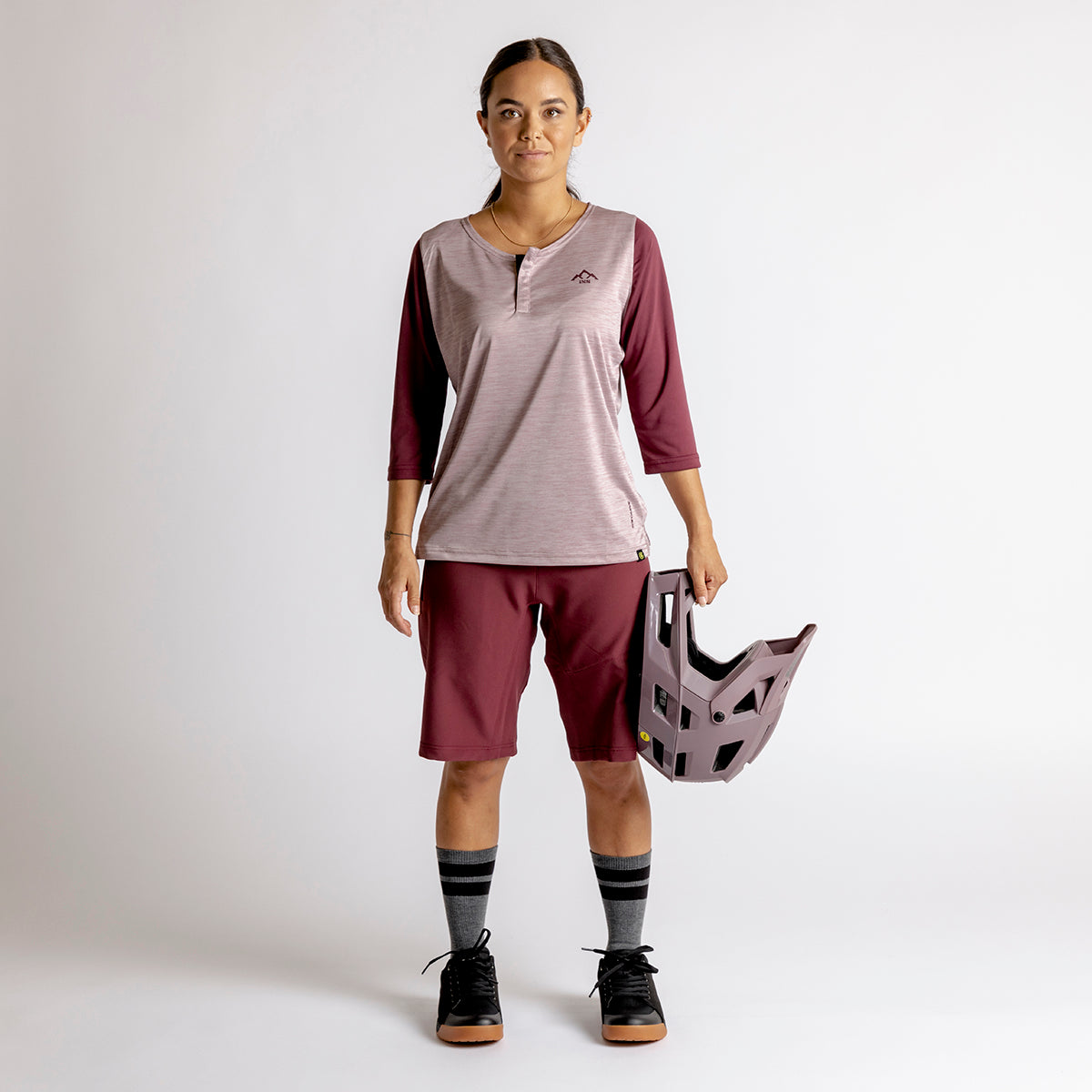 Carve X Women Henley - Taupe-Raisin iXS