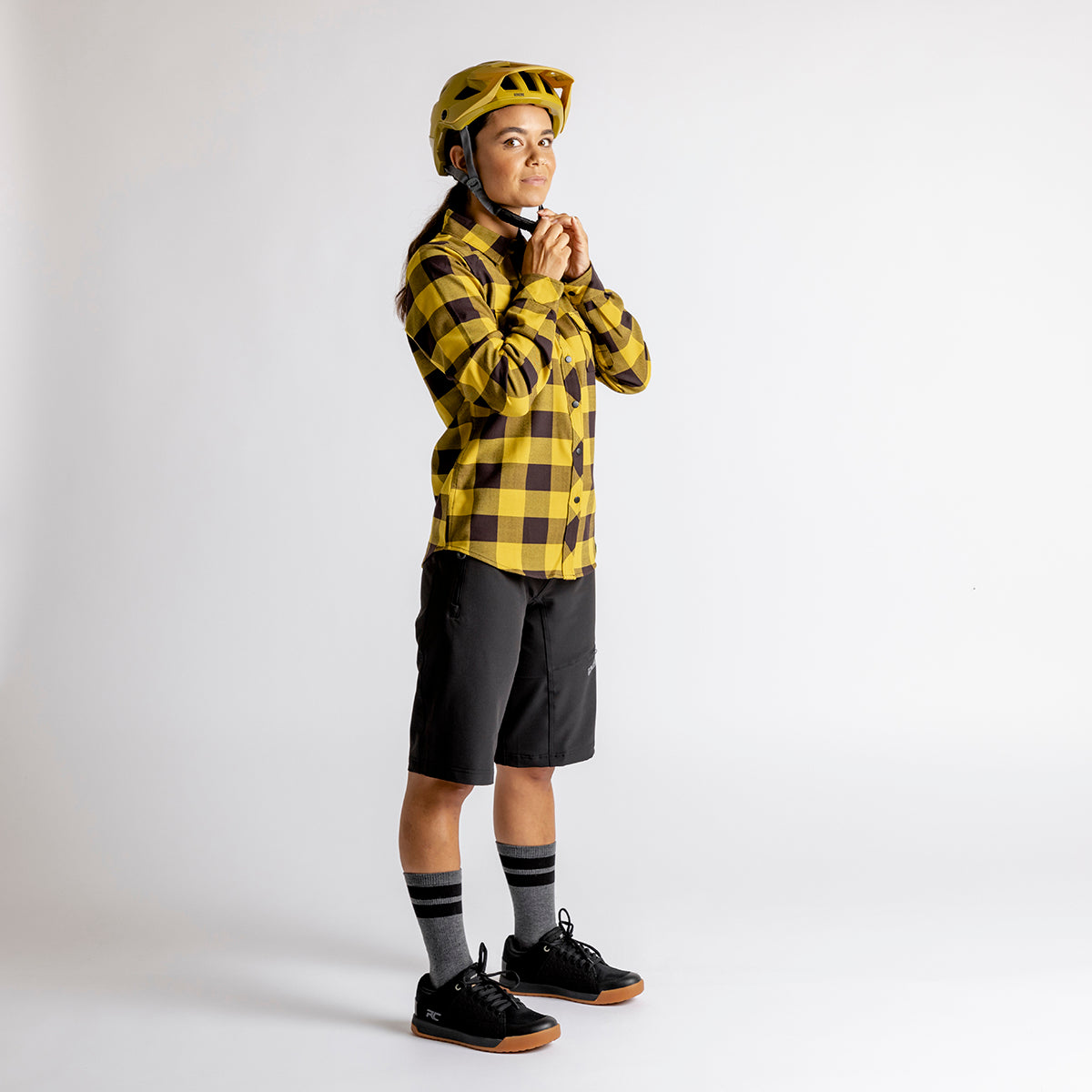 Carve Digger Womens Shirt - Acacia / Black iXS
