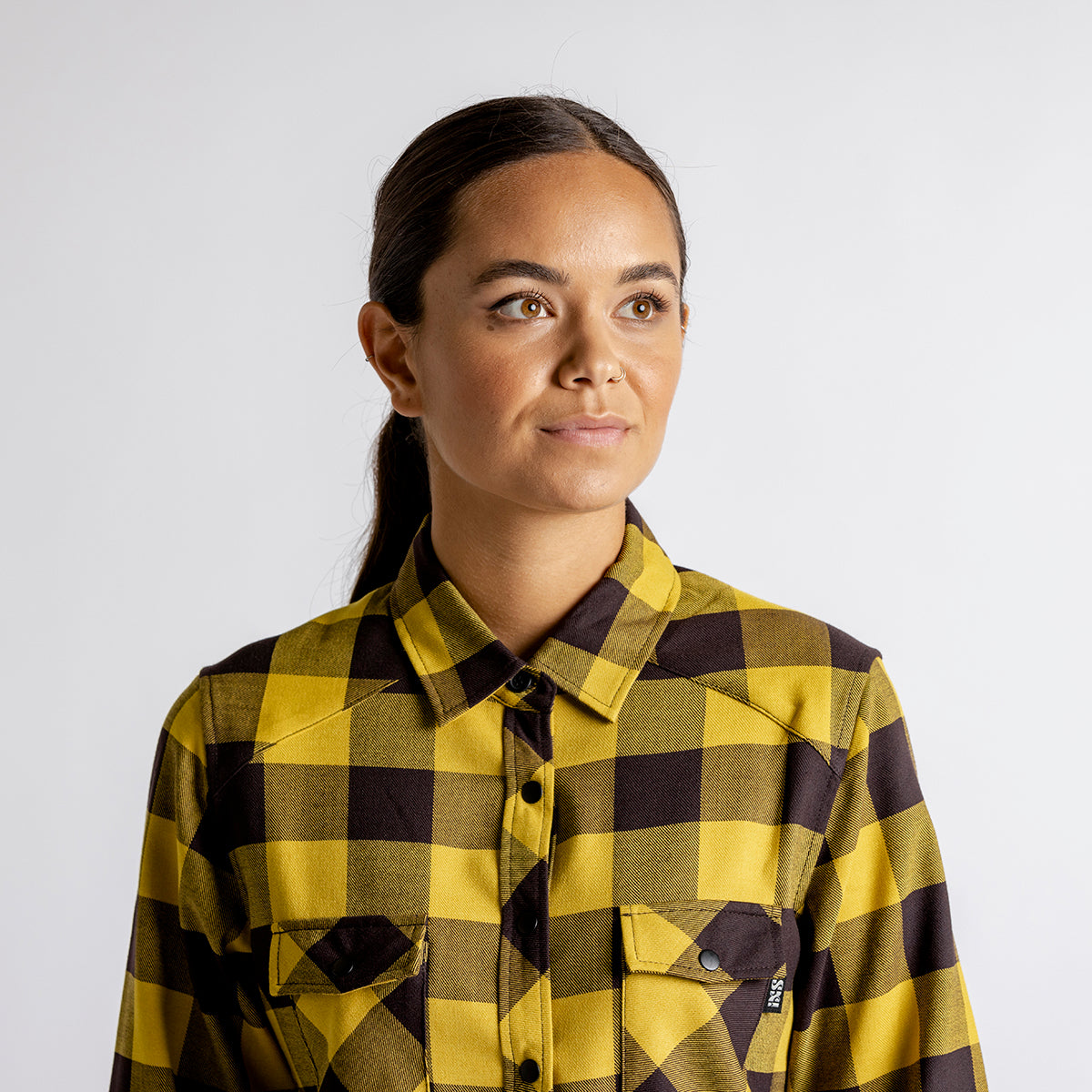 Carve Digger Womens Shirt - Acacia / Black iXS
