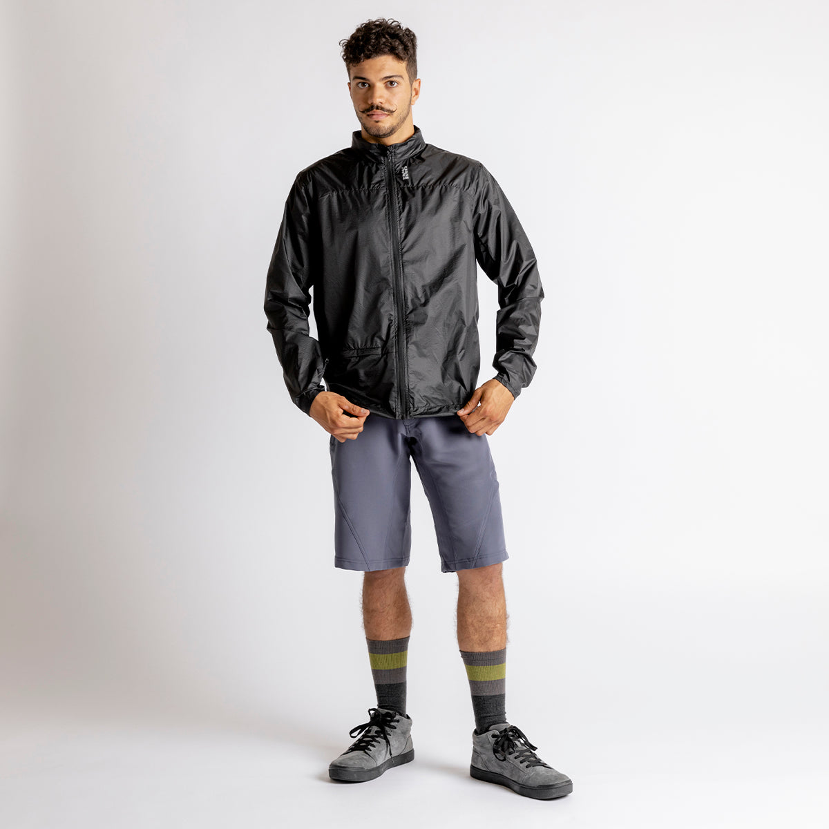Flow Allwetter Windbreaker Jacke - Grau iXS