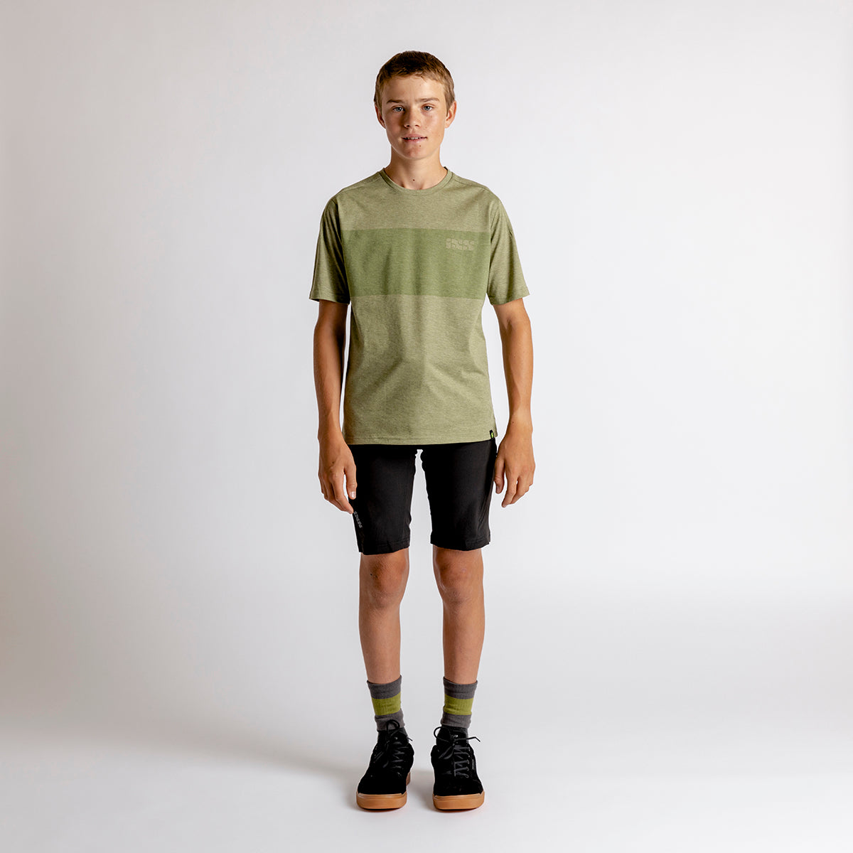 Flow Censored Kids Tech Tee - olive iXS