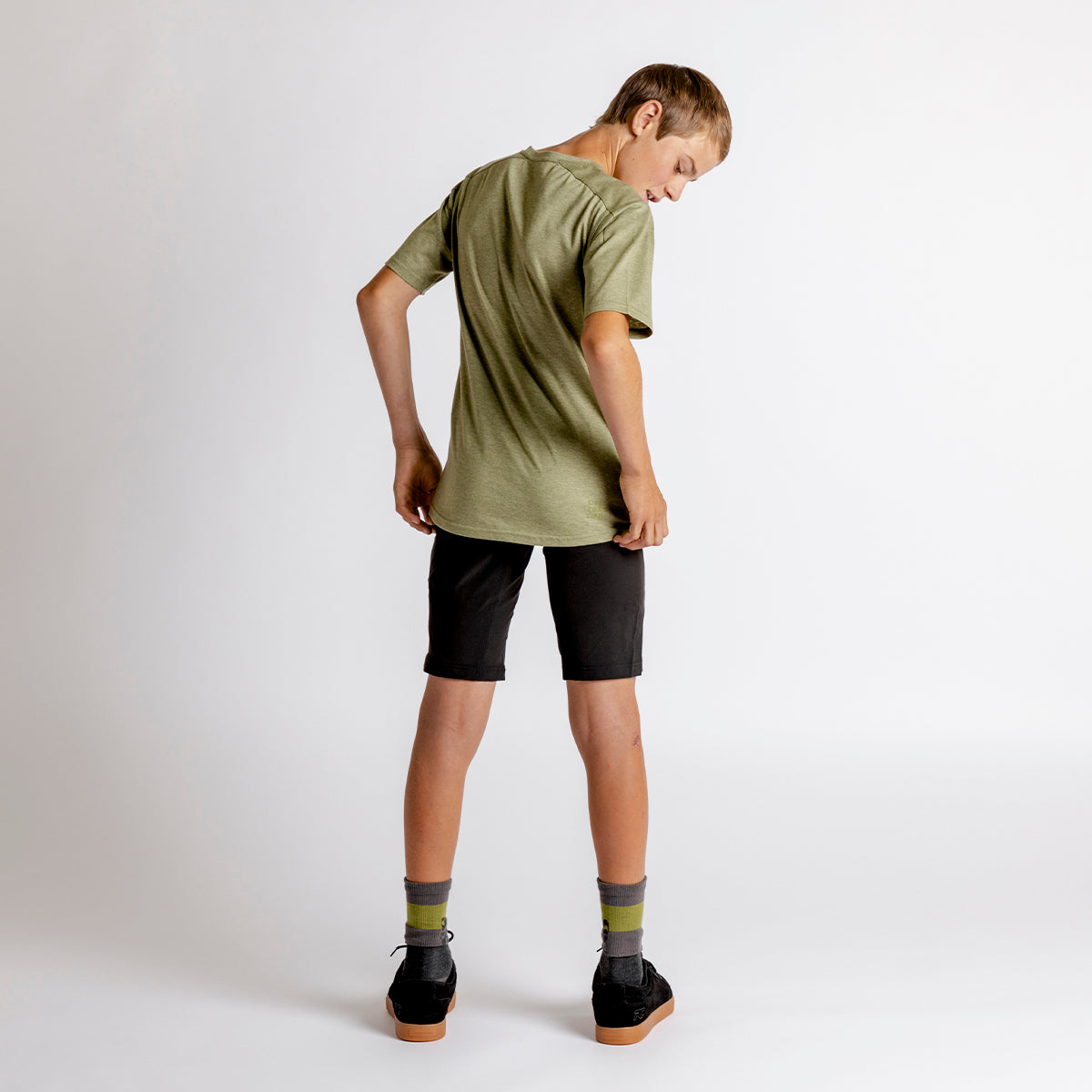 Flow Censored Kids Tech Tee - olive iXS