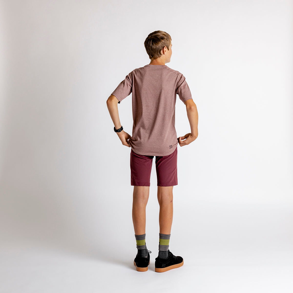 Flow Fade Kids Tech Tee - Taupe iXS
