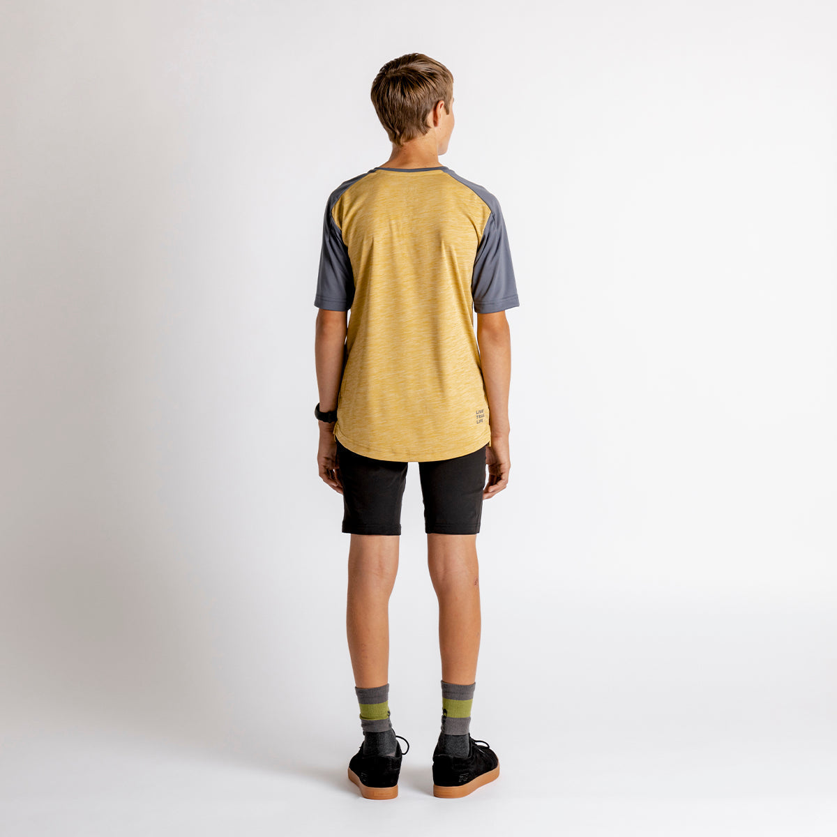 Flow X Kids Short Sleeve Jersey - Acacia / Charcoal iXS