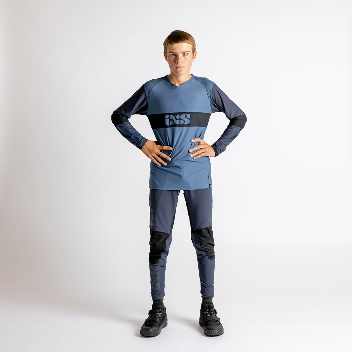 Trigger EVO Kids Long Sleeve Jersey - Storm-Marine iXS