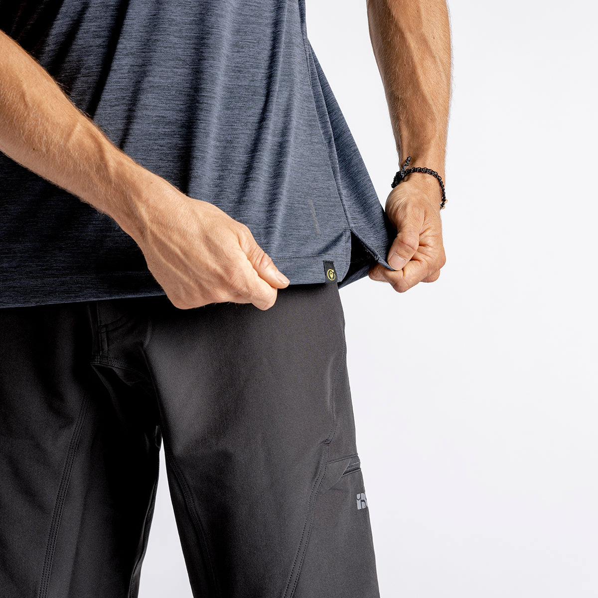 Flow X Short Sleeve Jersey - Black-Solid Black iXS