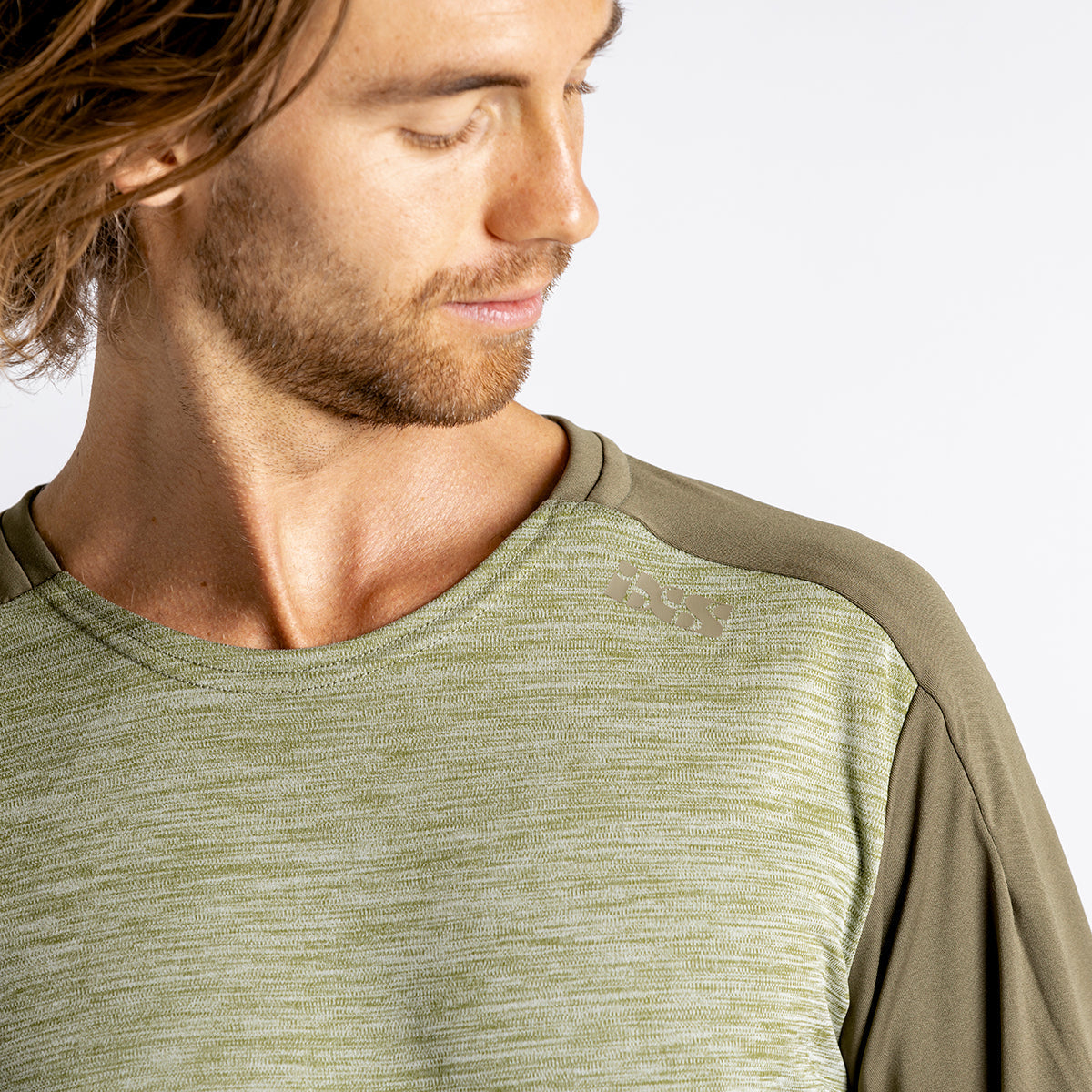 Flow X Long Sleeve Jersey - Olive-Dark Olive iXS