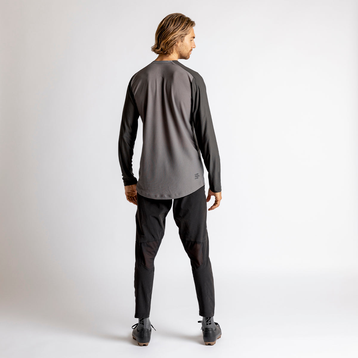 Flow XTG Long Sleeve Henley - Graphite-Black iXS