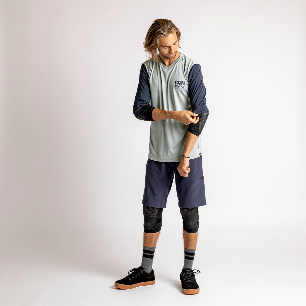 Carve X 3/4 Jersey - Jade-Solid Marine iXS
