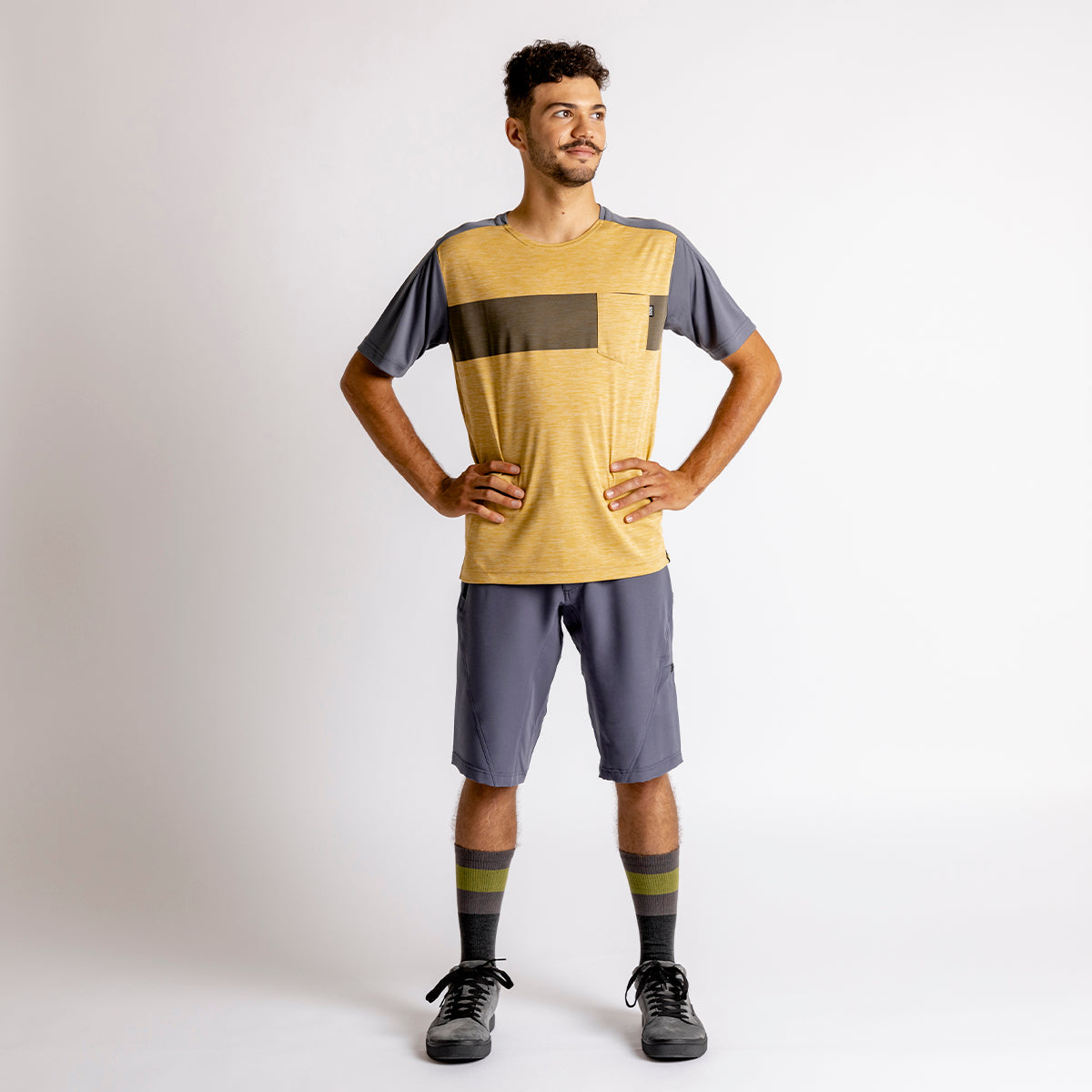 Flow X Short Sleeve Jersey - Acacia / Charcoal