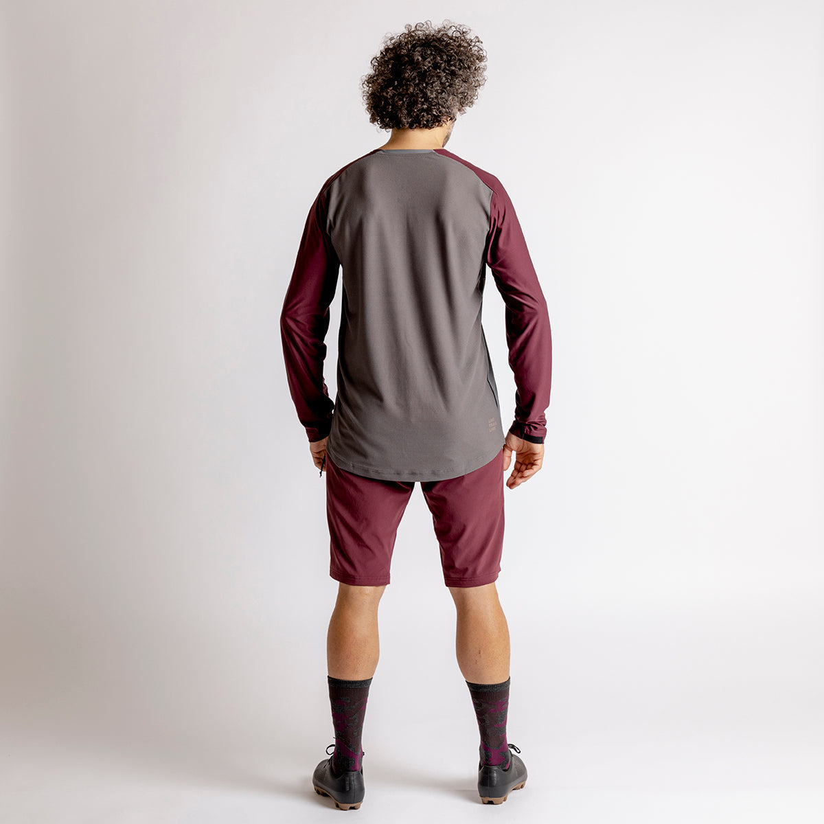 Flow XTG Long Sleeve Henley - Graphite/Raisin iXS