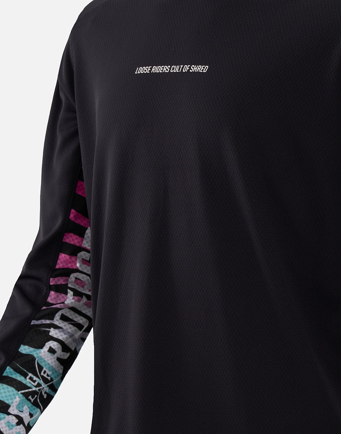 Tech Men Jersey Longsleeve - Stealth Rainbow Zebra