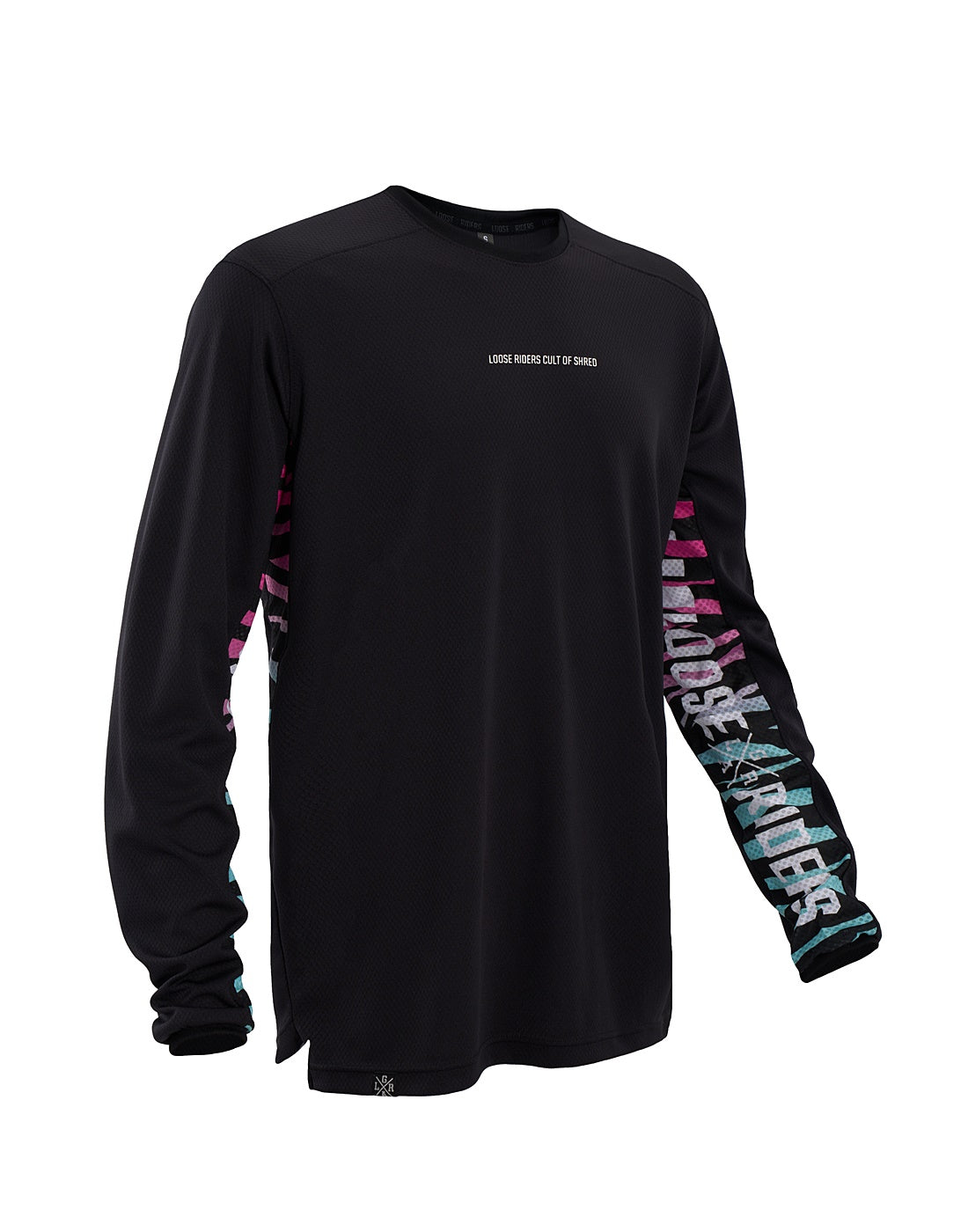 Tech Men Jersey Longsleeve - Stealth Rainbow Zebra