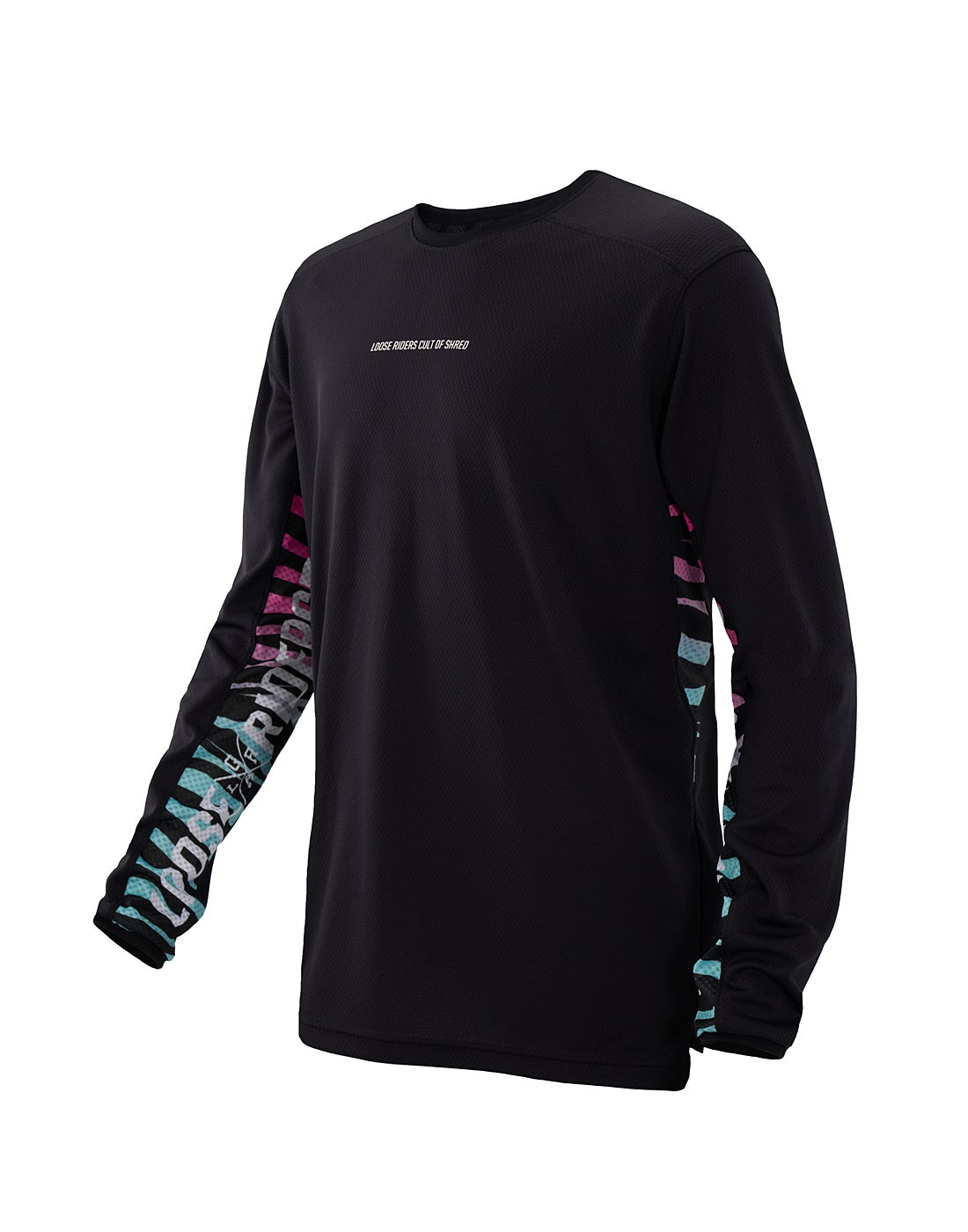 Tech Men Jersey Longsleeve - Stealth Rainbow Zebra
